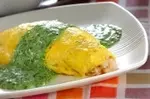 ホウレン草のクリームオムライス