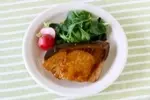 ブリのさわやかリンゴ酢照り焼き