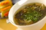 春雨とワカメのヘルシースープ