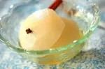 梨の白ワイン煮