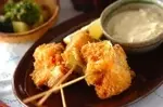 甘塩鮭の串揚げ