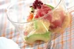 マグロとアボカドの山かけ