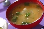 冬瓜と大葉のみそ汁