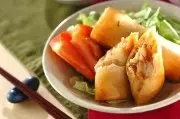 ささ身と野菜の春巻き