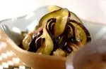 ナスとミョウガのお漬け物