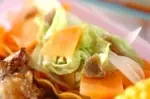 蒸し野菜のアンチョビ風味