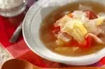 ホエー入りのたっぷり野菜スープ