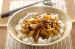 キノコの炒め丼