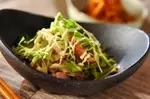 焼豚と水菜のサラダ