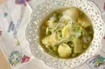 グリンピースとジャガイモのバター煮