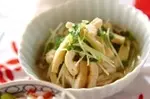 油揚げと貝われ菜のユズ煮