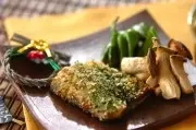 塩サバのサクサク磯辺焼き～焼き野菜添え～