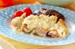 チキンのクリームレモンソース