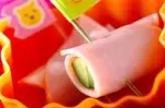 キュウリのハム巻き