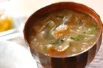 切干し大根とさつま揚げのみそ汁