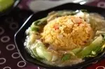 とろとろ卵のフカヒレあんかけチャーハン