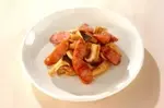 エリンギとソーセージのタレ焼き