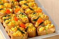 今年のお花見は普段とは違う見栄えの良いお弁当を作ってみませんか？今回は華やかな「オープン稲荷」や「つくねの照り焼き」など、ご飯系の主食レシピから食べ応えのあるおかず＆箸休めになるプチおかずやスイーツまで。色々組み合わせて楽しめる「桜に似合うお弁当レシピ」をご紹介します。