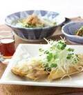 「カレイ唐揚げ・香味野菜」の献立