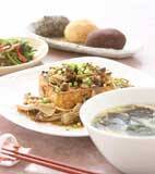 厚揚げステーキ・きのこ添えの献立