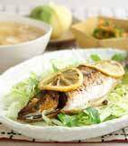 アジのレモン焼きの献立