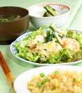 「中華風エビのマヨ炒め」の献立