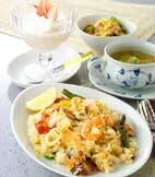 具だくさんのパエリアの献立