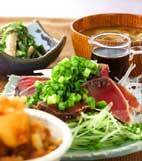 カツオのたたきの献立