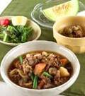 「牛肉とジャガイモの炒め煮」の献立