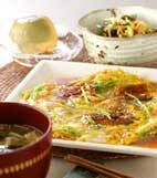 ウナギの卵とじの献立