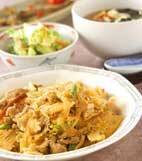 春雨の中華風炒め物の献立