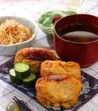 煮込みいなりの献立