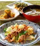 豚肉のシンプル炒めの献立