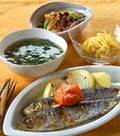 「イワシのニンニク油焼き」の献立