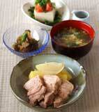 豚肉ジャガイモの蒸し煮の献立