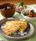 切干大根ホタテ卵焼きの献立