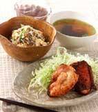 鶏もも肉の漬け焼きの献立