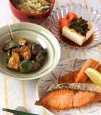 サーモンの塩焼きの献立