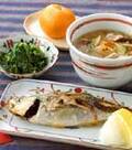 「アジの塩焼き」の献立