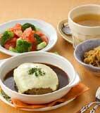 チーズハンバーグの献立