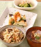 うまみたっぷり！きのこの炊き込みご飯の献立