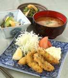 カキフライ・タルタルでの献立