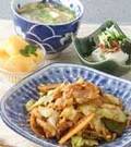 「豚肉と野菜のピリ辛炒め」の献立