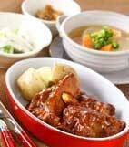 スペアリブトマトソースの献立