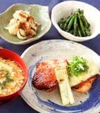 鶏の照焼きチーズのせの献立