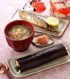 節分の巻き寿司(恵方巻き)の献立