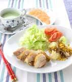 チキンのカレーソテーの献立