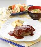 中島流ハンバーグの献立