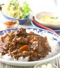 「簡単ポークカレー」の献立