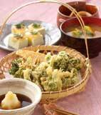 春の香り天ぷらの献立